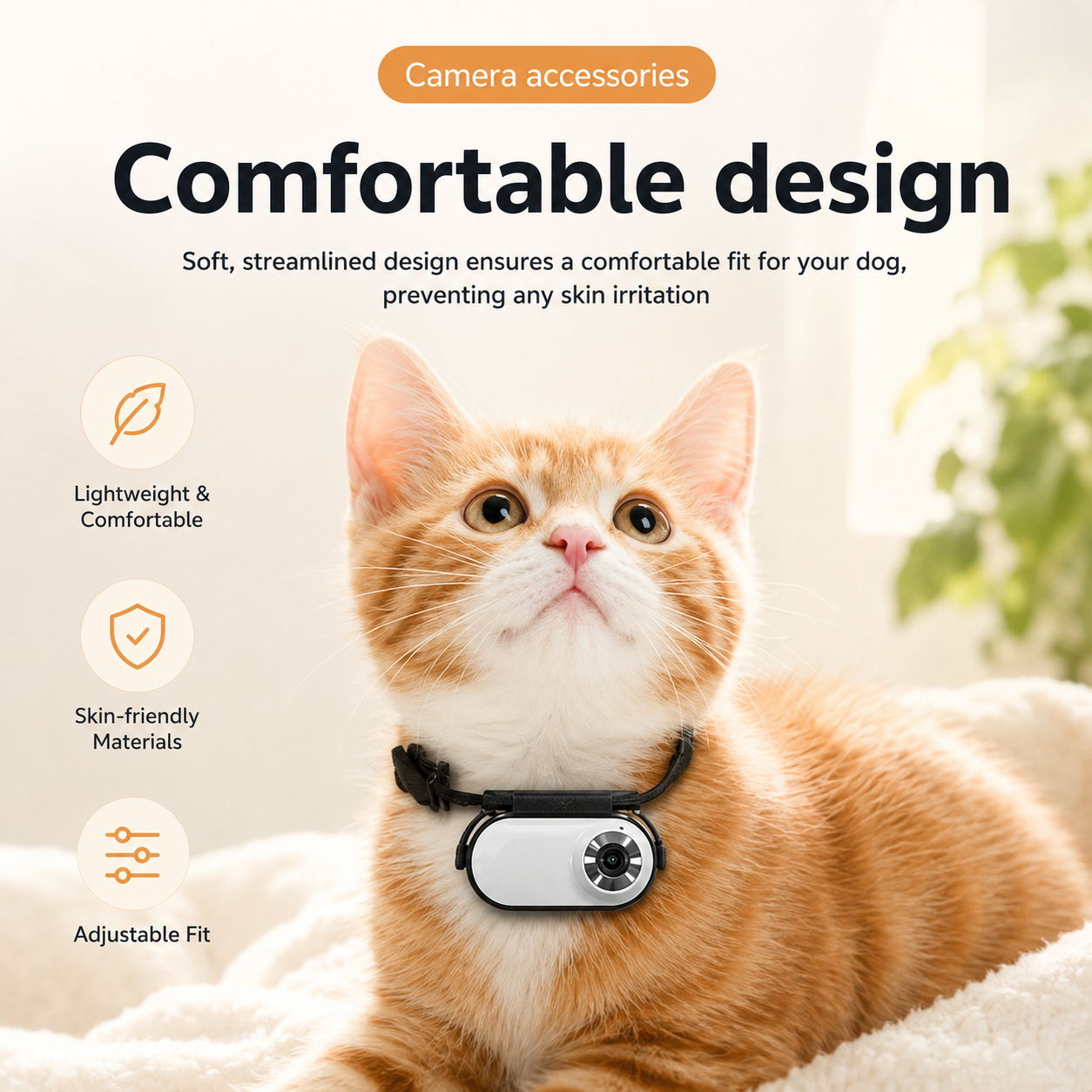 Thumb Sports Action Camera for Outdoor and Pet Recording